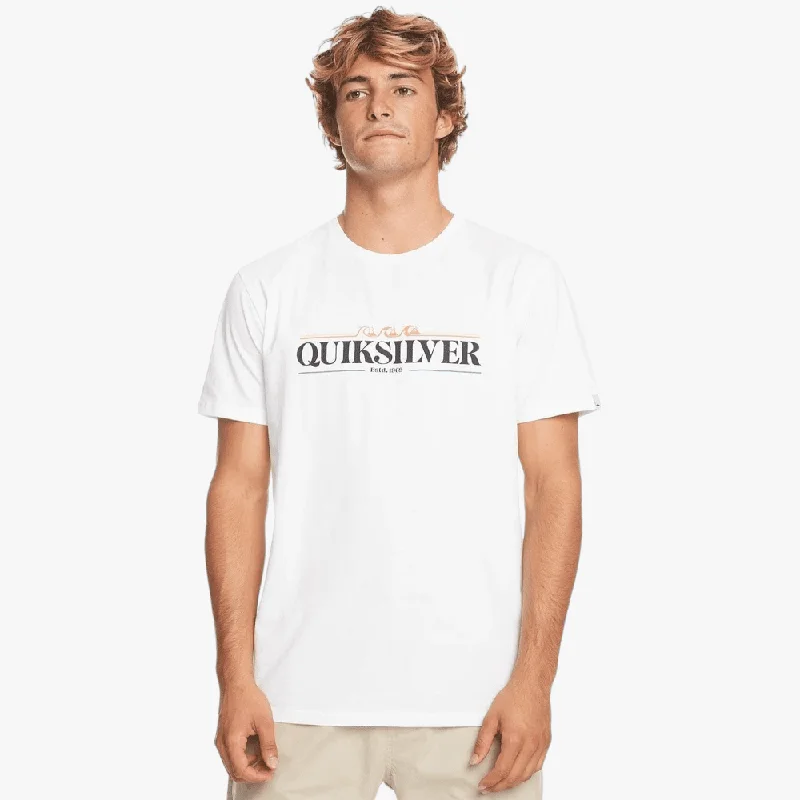 Quiksilver Mens Gradient Short Sleeve Tee White