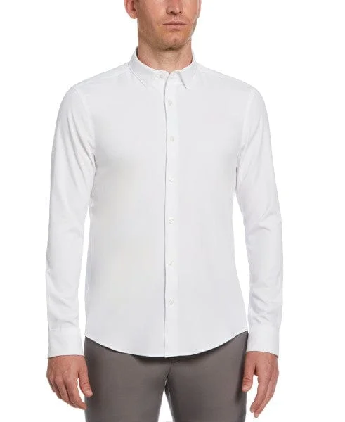 Untucked Total Stretch Slim Fit Shirt - White