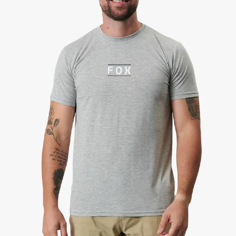 Fox Mens Power Spec Short Sleeve Tee Heather Dirt Grey