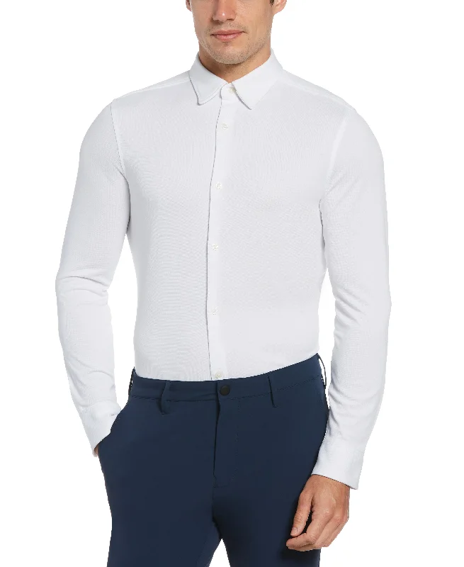 Slim Fit Pique Stretch Shirt