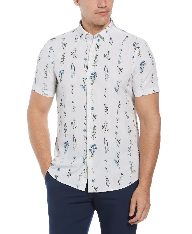 Total Stretch Slim Fit Floral Print Shirt