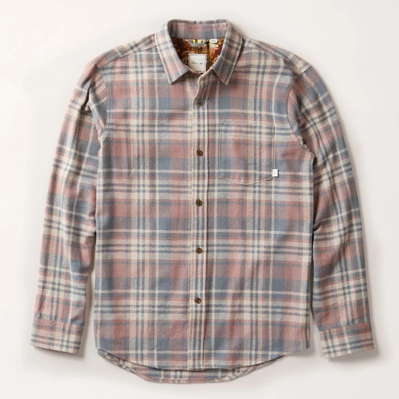 Men's Every Day Elite Flannel Shirt- Coral Grey