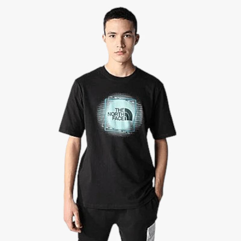 The North Face Mens Coordinates Short Sleeve Tee Black Wasabi