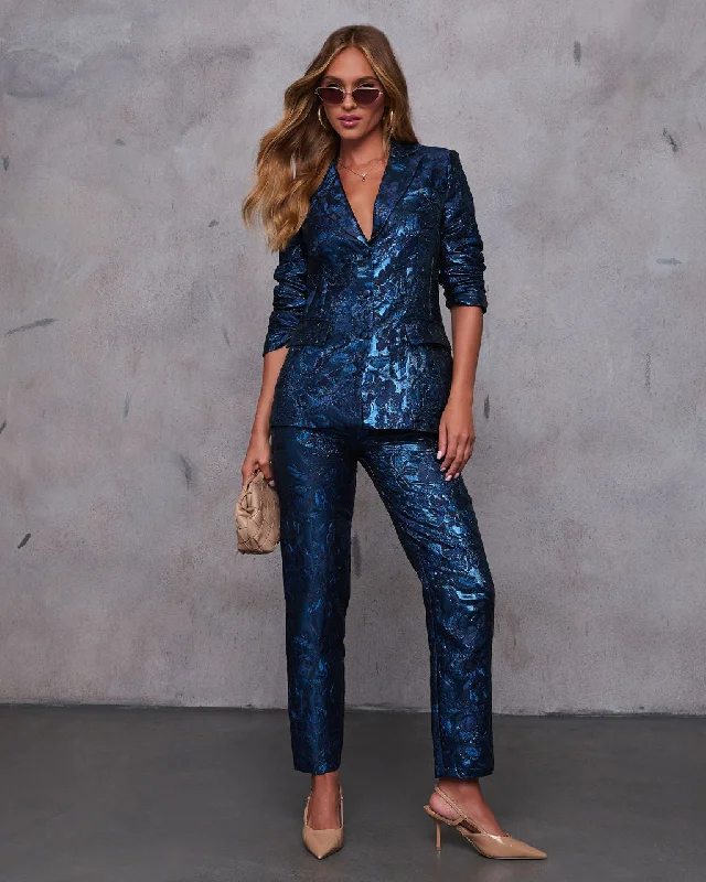 Weekend Bargains to Snag Come Away With Me Floral Jacquard Pants