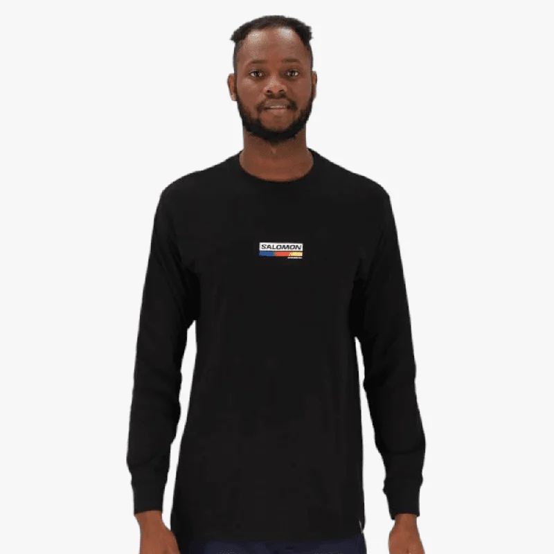 Salomon Mens Huck Long Sleeve Tee Black