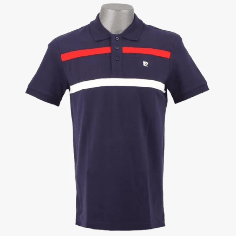 Pierre Cardin Mens Ferry Short Sleeve Golfer Navy