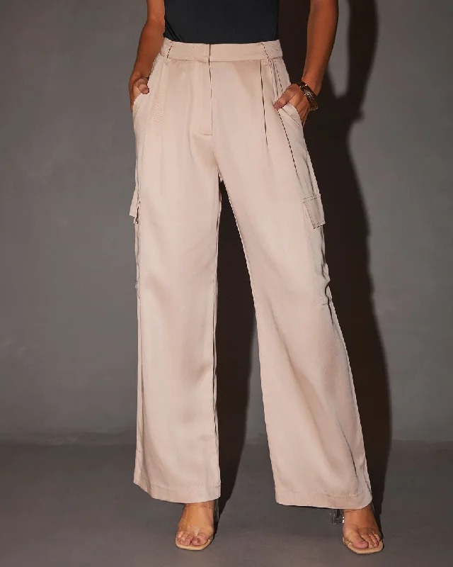 While Supplies Last Adelyn Mid Rise Cargo Trousers