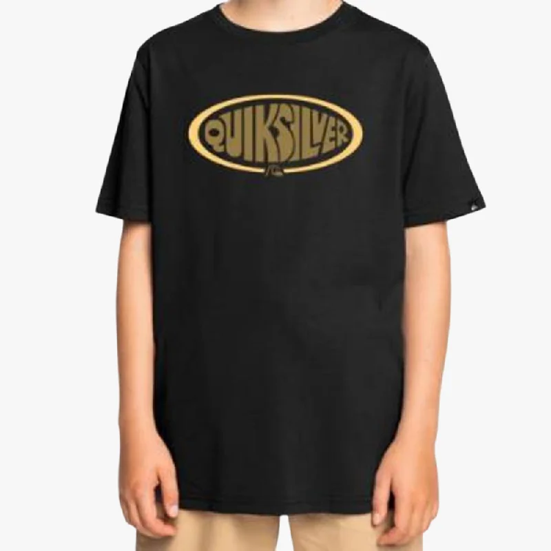 Quiksilver Oval Script Short Sleeve Tee Black