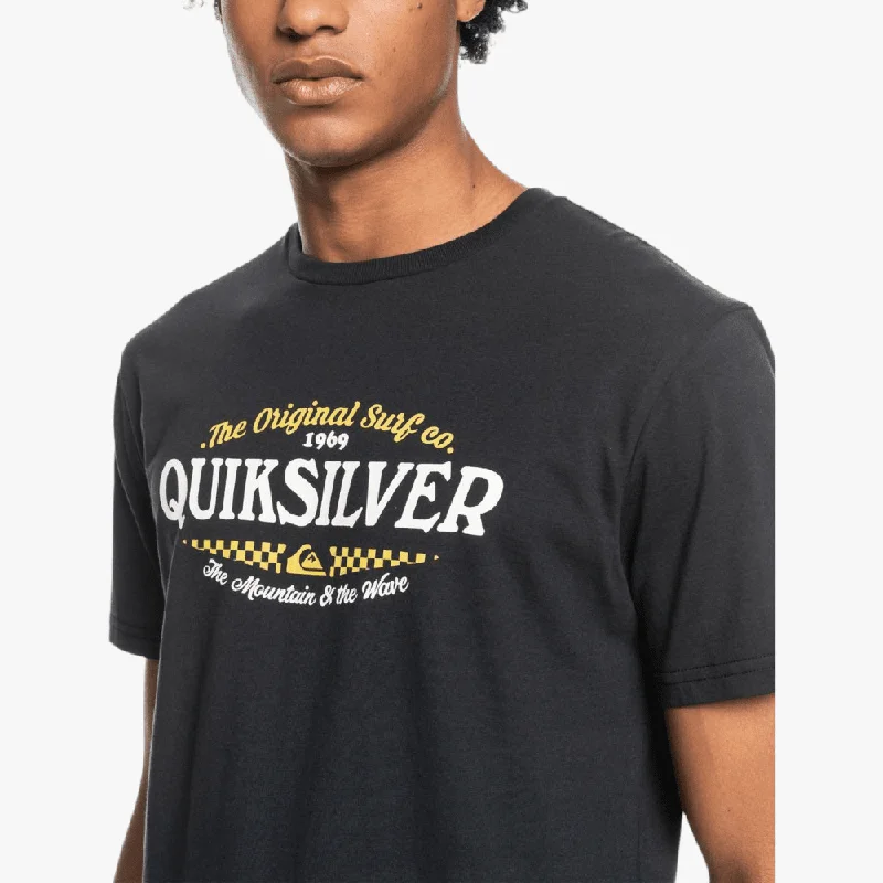 Quiksilver Mens Check On It Short Sleeve Tee Black