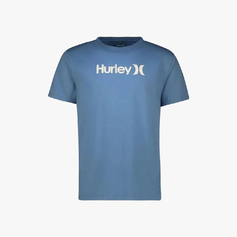 Hurley Mens Evd Wsh Core Oao Solid Short Sleeve Tee Elemental Blue