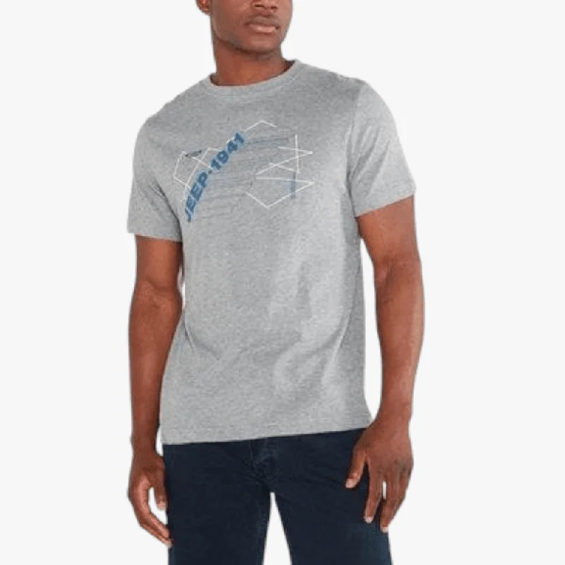 Jeep Mens Core App Short Sleeve Tee Grey Heather