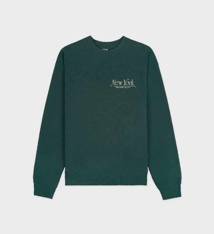 NY 94 Crewneck - Forest/Cream