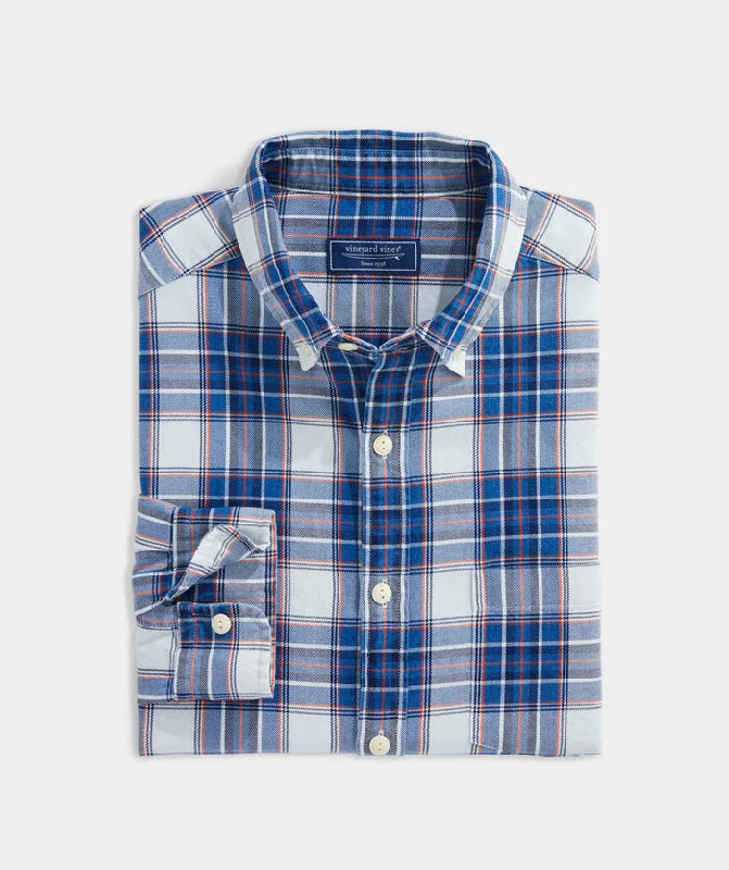 Vineyard Vines - Classic Fit Indigo Plaid Twill Shirt