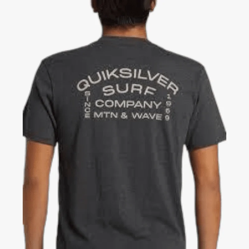 Quiksilver Mens Surf Lock Up Tee Grey