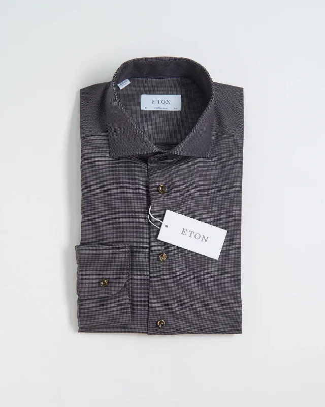 Semi Solid Sgnature Dobby Contemporary Shirt