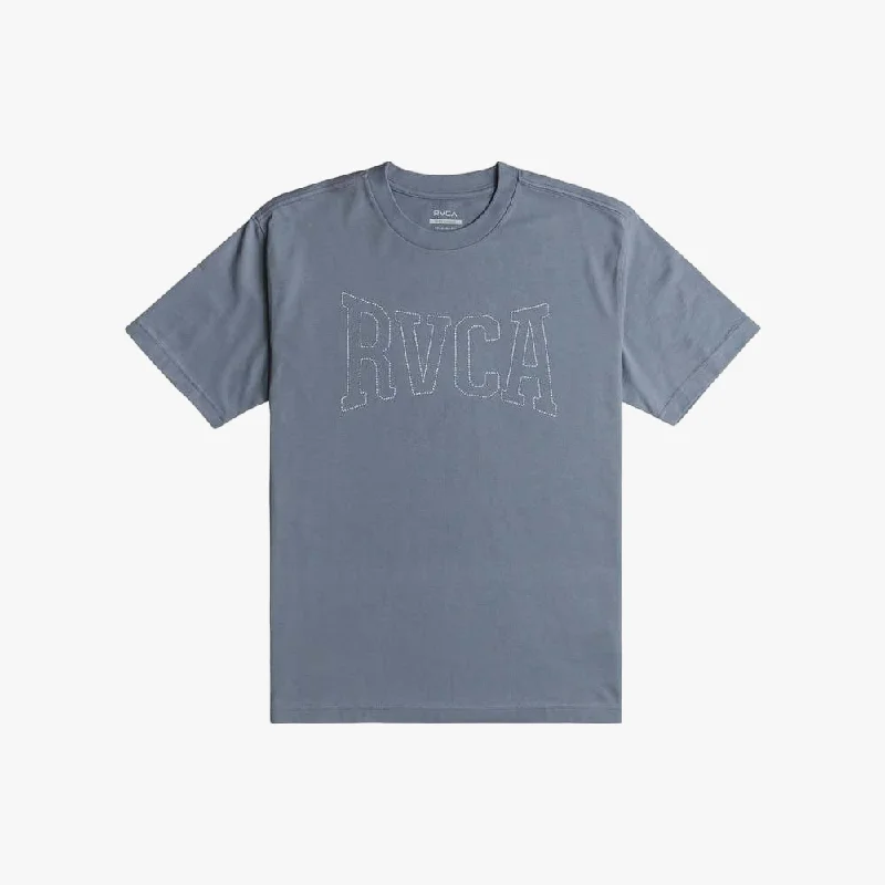 Rvca Mens Stitch Short Sleeve Tee Flint Stone