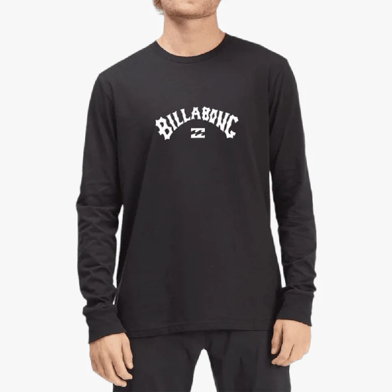 Billabong Mens Arch Waves Long Sleeve Tee Black