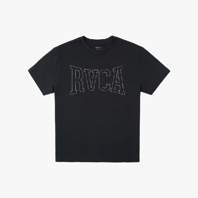 Rvca Mens Stitch Short Sleeve Tee Black