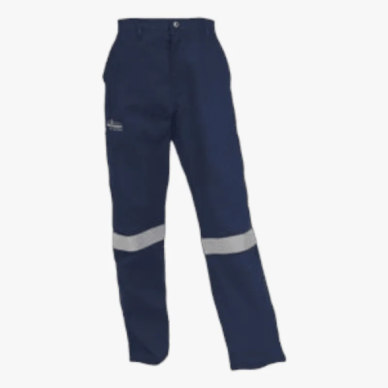 Pioneer Safety D59 Flame Acid Resistant Pants Navy With Reflector