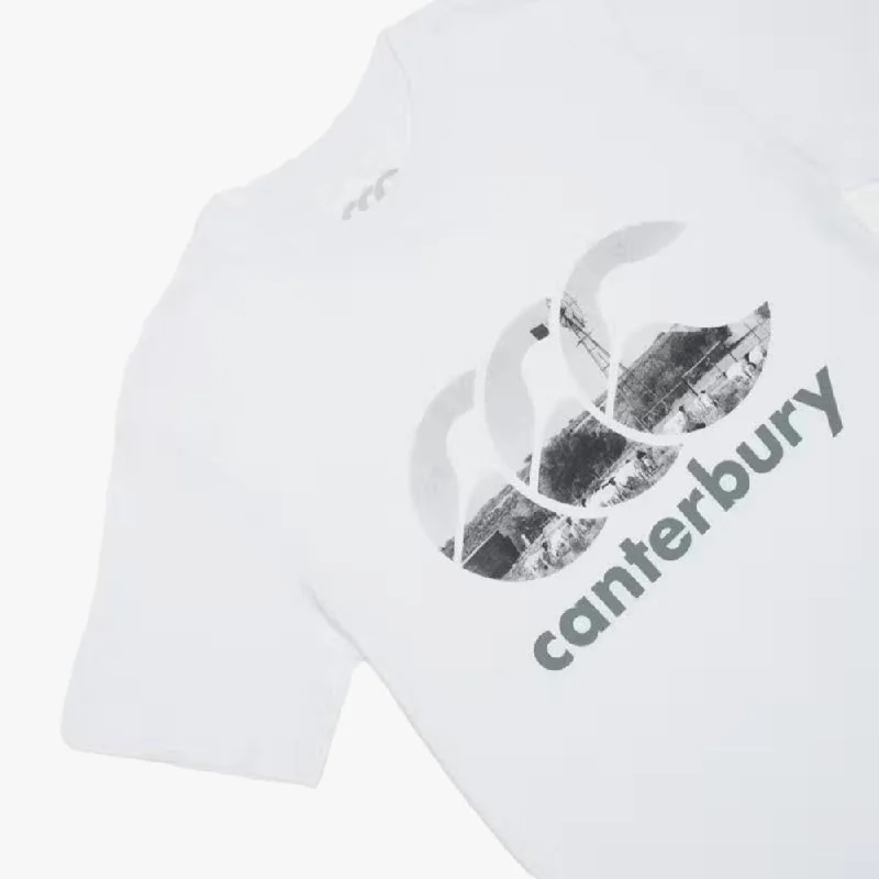 Canterbury Mens Large Ccc Logo Short Sleeve Tee Windpomp White