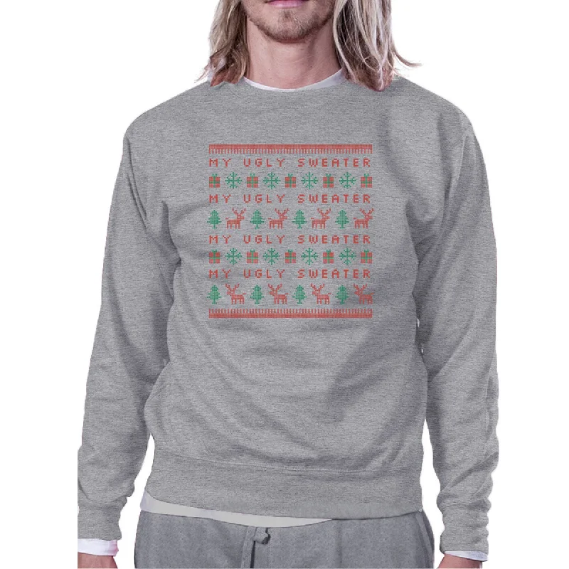 My Ugly Sweater Pattern Grey Sweatshirt