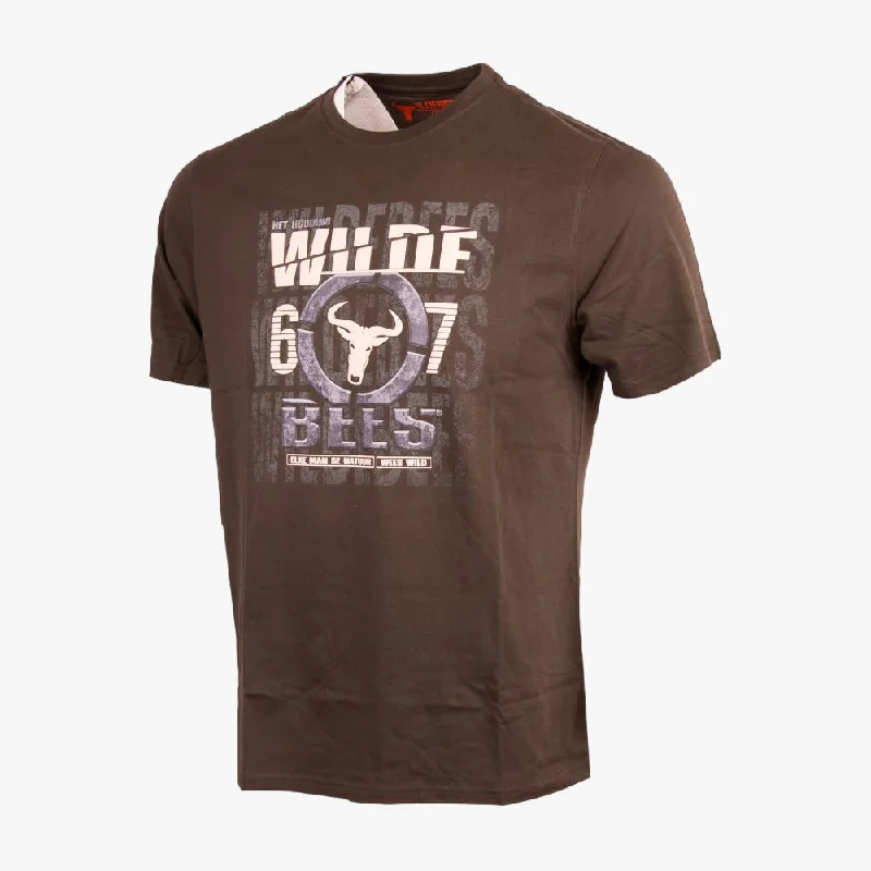 Wildebees Mens Concrete Scope Short Sleeve Tee Fatigue