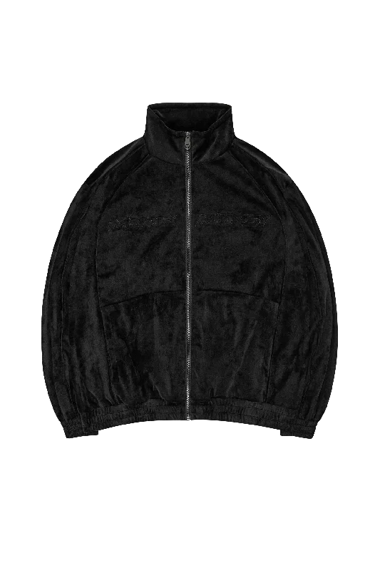 VELOUR JACKET BLACK