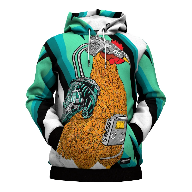 Cyborg Rooster Hoodie