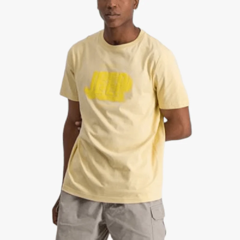 Jeep Mens Logo Icon Short Sleeve Tee Butter