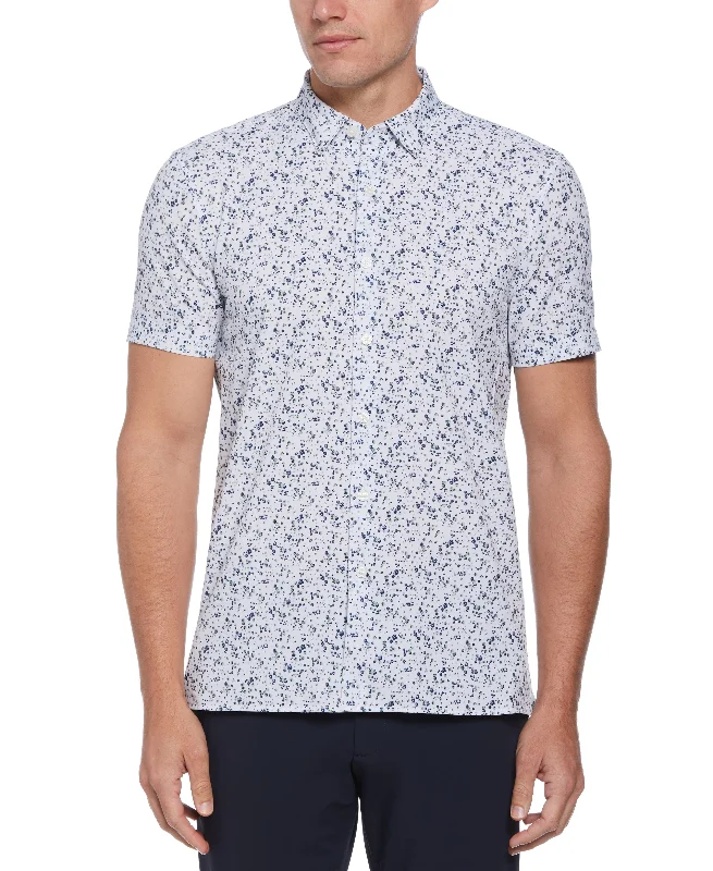 Total Stretch Ditsy Floral Print Shirt