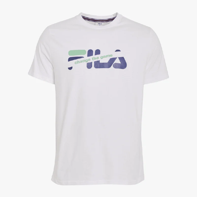 Fila Mens James Short Sleeve Tee White