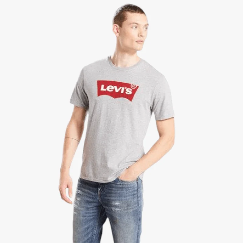 Levi's Mens Graphic Set In Neck Grey