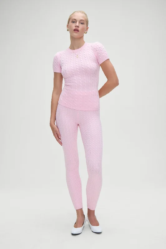 Bodin High Waisted Leggings - Cozy Pink