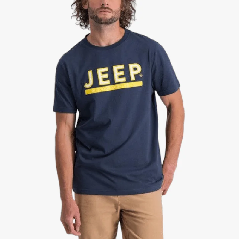 Jeep Mens Logo Icon Short Sleeve Tee Navy