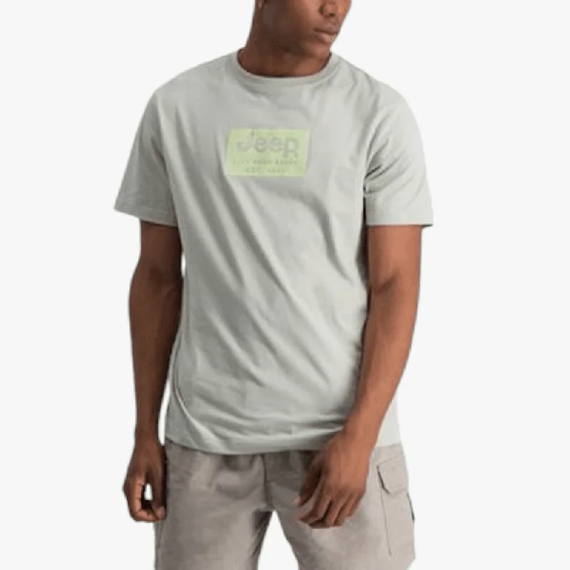 Jeep Mens Logo Icon Short Sleeve Tee Sea Foam