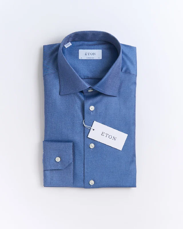 Melange Solid Contemporary Shirt