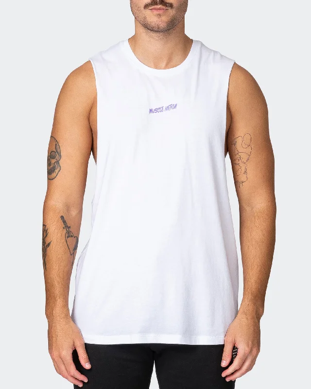 Electric Drop Arm Tank - White