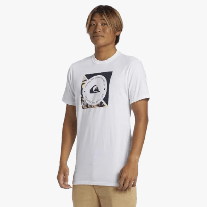 Quiksilver Mens Boardshort Linked Short Sleeve Tee White