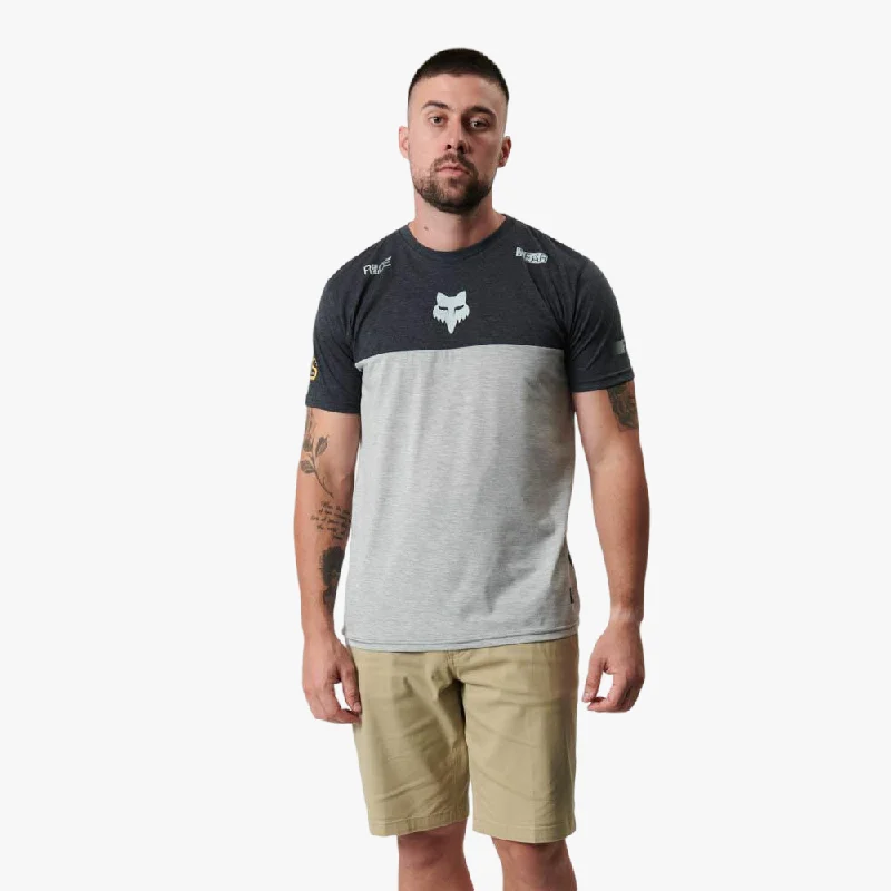 Fox Mens Race Splitter Short Sleeve Tee Heather Dirt Grey