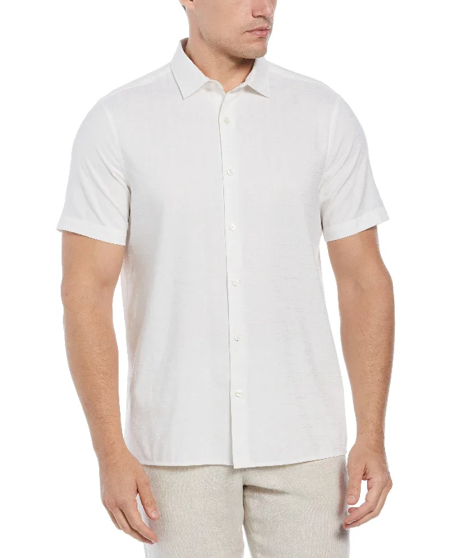 Dobby Short Sleeve Shirt - White