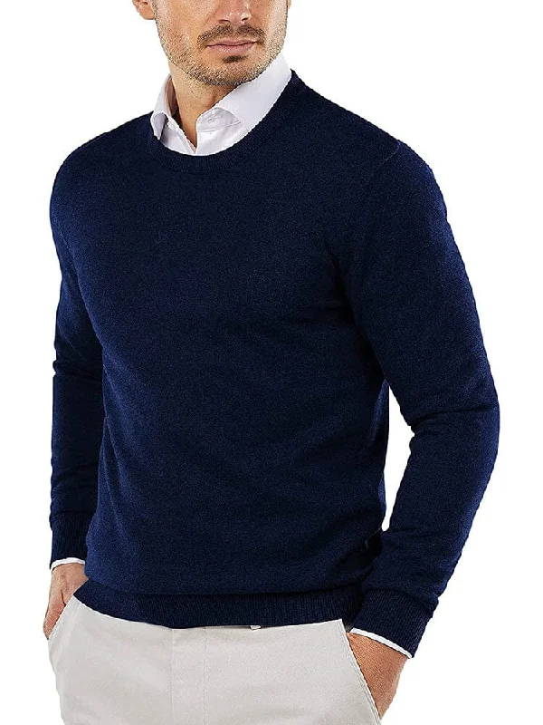 Crew Neck Slim Fit Pullover Knitted Sweater (US Only)