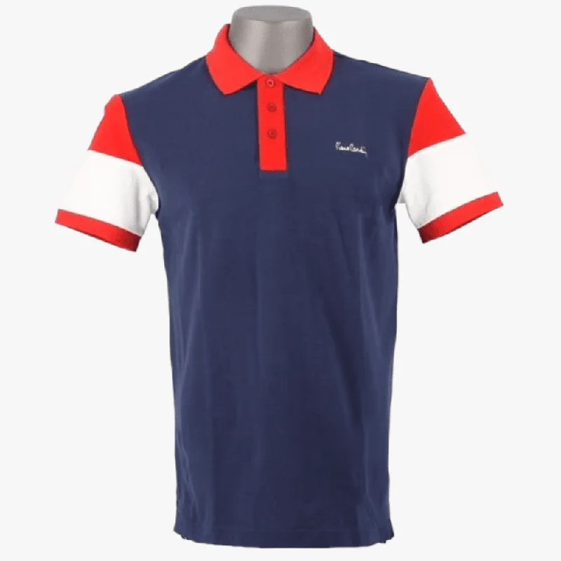 Pierre Cardin Mens Harbor Short Sleeve Golfer Navy