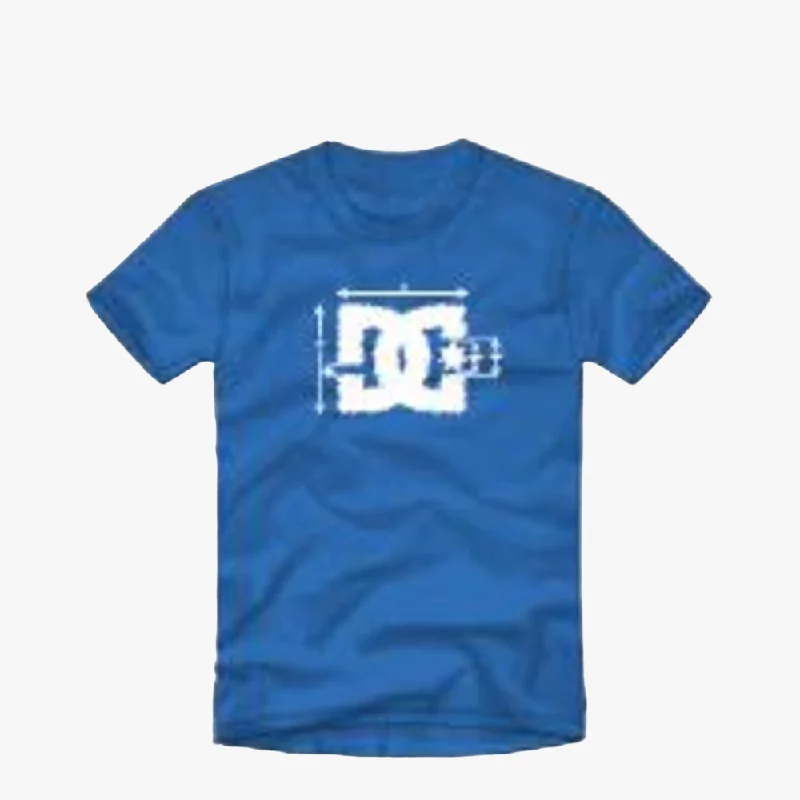 Dc Mens Blue Print Short Sleeve Tee French Blue