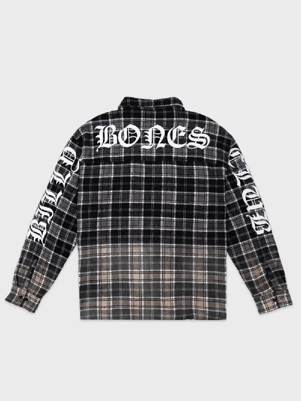 Gothic Flannel Shirt - Dip Dye