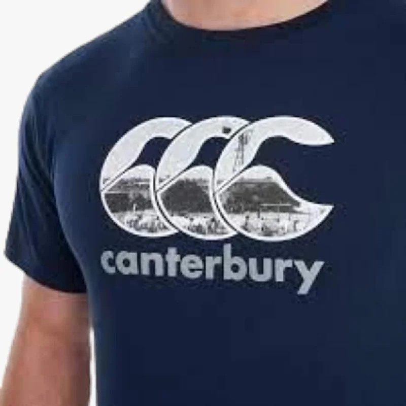 Canterbury Mens Large Ccc Logo Short Sleeve Tee Windpomp Navy