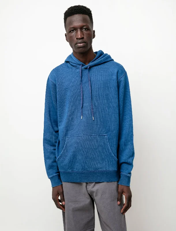 Loopback Overhead Hoody Real Indigo