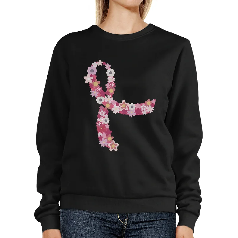 Pink Floral Ribbon Sweatshirt