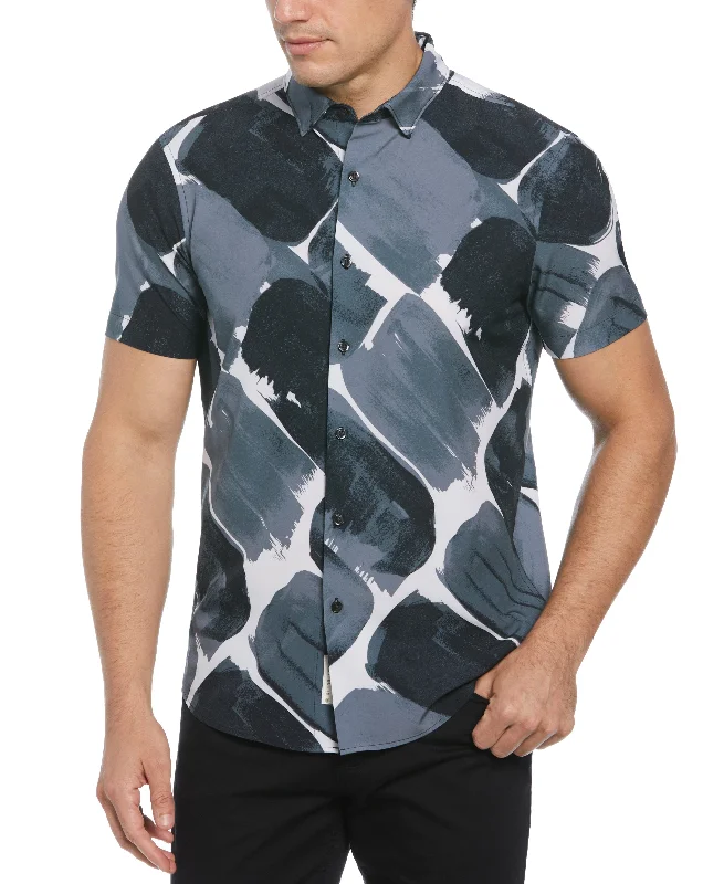 Total Stretch Slim Fit Paint Stroke Shirt