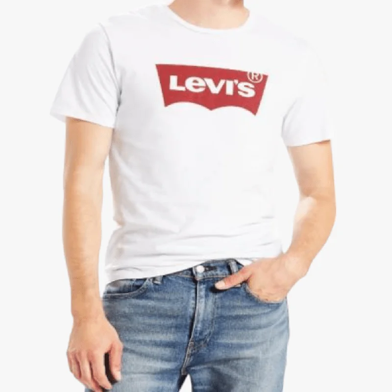 Levi's Mens Graphic Set In Neck White