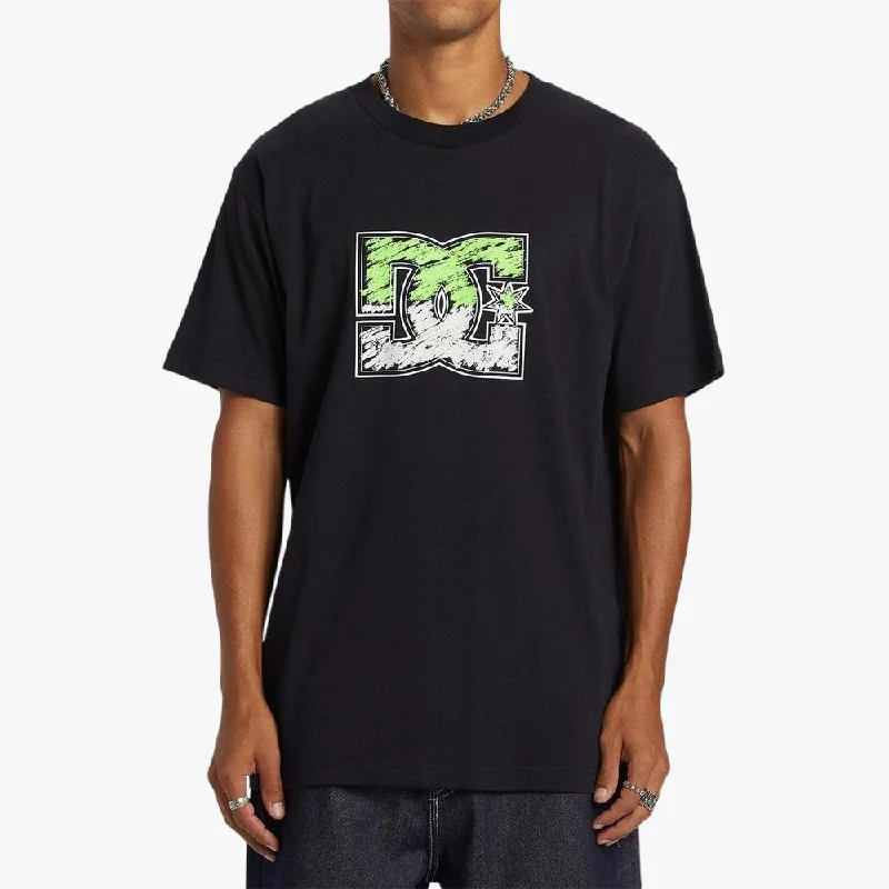 Dc Mens Star Inline Hss Short Sleeve Tee Black